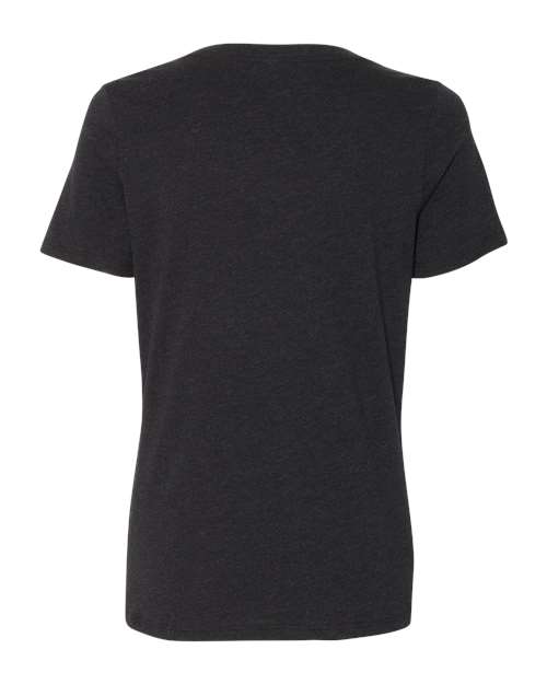 BELLA + CANVAS Women's Relaxed Heather CVC V-Neck Tee-2