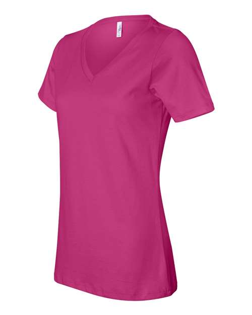 BELLA + CANVAS Women's Relaxed Jersey V-Neck Tee BC6405-2