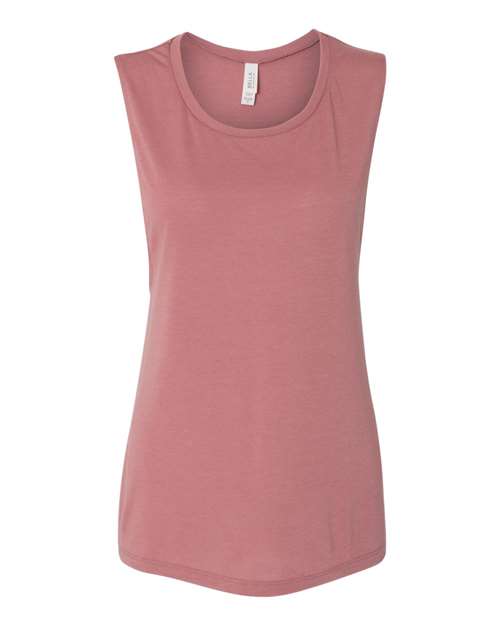 BELLA + CANVAS Women's Flowy Scoop Muscle Tank-1