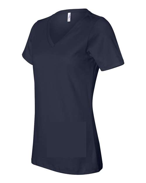 BELLA + CANVAS Women's Relaxed Jersey V-Neck Tee BC6405-2
