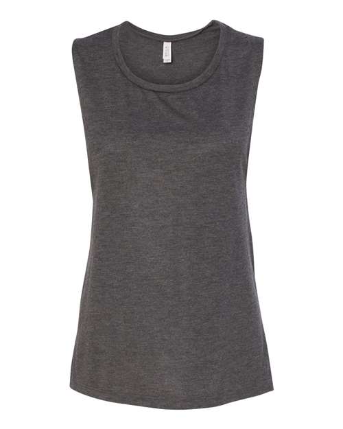 BELLA + CANVAS Women's Flowy Scoop Muscle Tank-1