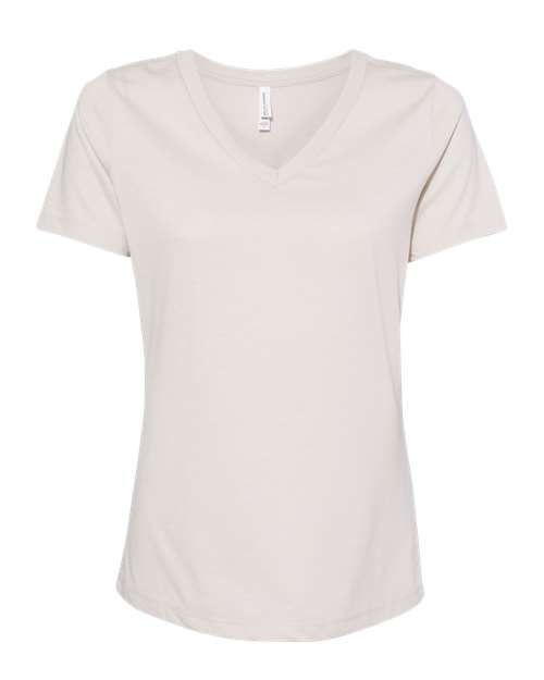 BELLA + CANVAS Women's Relaxed Heather CVC V-Neck Tee-1