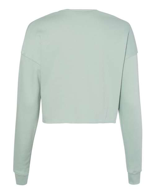 BELLA + CANVAS Women's Crop Fleece Crewneck Sweatshirt-2