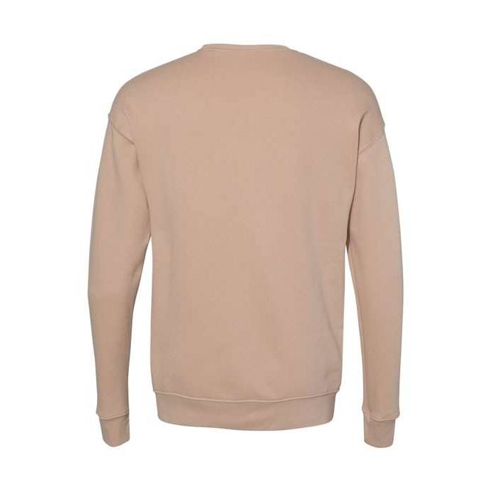 BELLA + CANVAS Men's Sponge Fleece Drop Shoulder Crewneck Sweatshirt-2