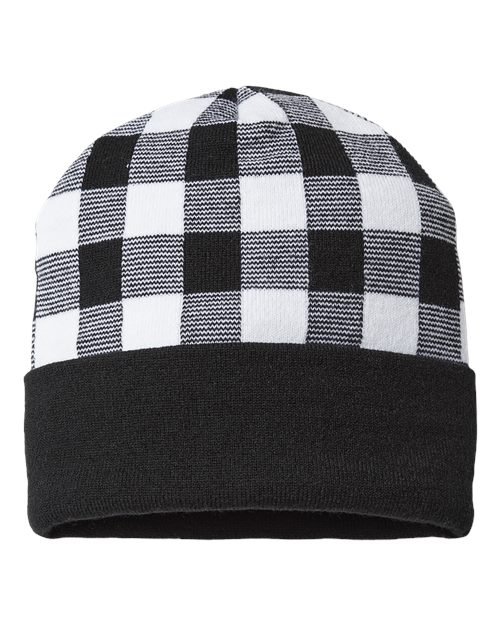 Cap America USA-Made Plaid Beanie