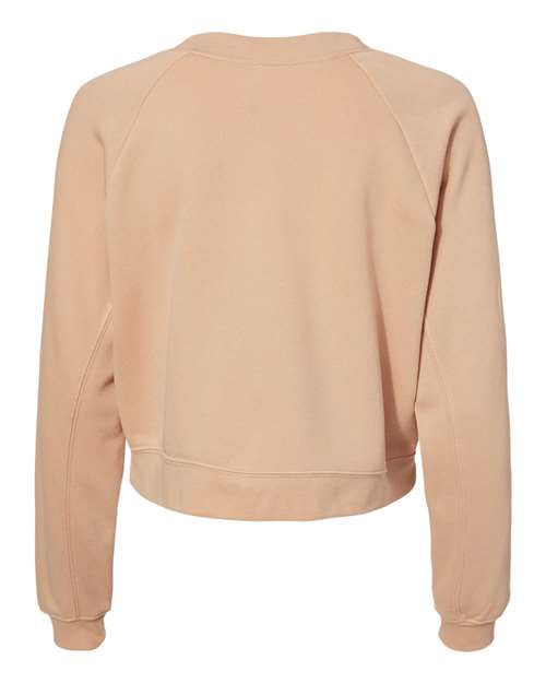 BELLA + CANVAS Women's Crop Raglan Fleece Crewneck Sweatshirt-2