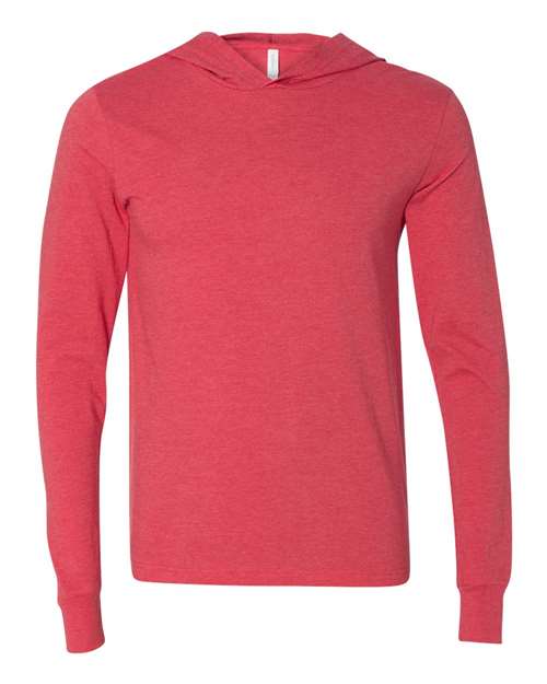 BELLA + CANVAS Men's Jersey Hooded Long Sleeve Tee-1