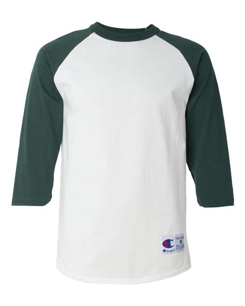 Champion Men's Raglan Sleeve Baseball T-Shirt-1