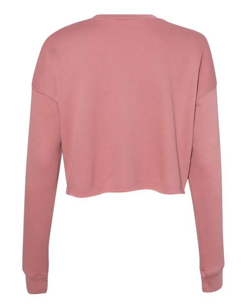 BELLA + CANVAS Women's Crop Fleece Crewneck Sweatshirt-2