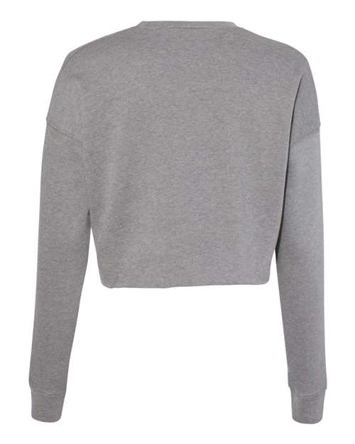 BELLA + CANVAS Women's Crop Fleece Crewneck Sweatshirt-2