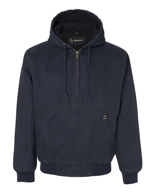 DRI DUCK Men's Cheyenne Boulder Cloth Hooded Jacket with Tricot Quilt Lining-1