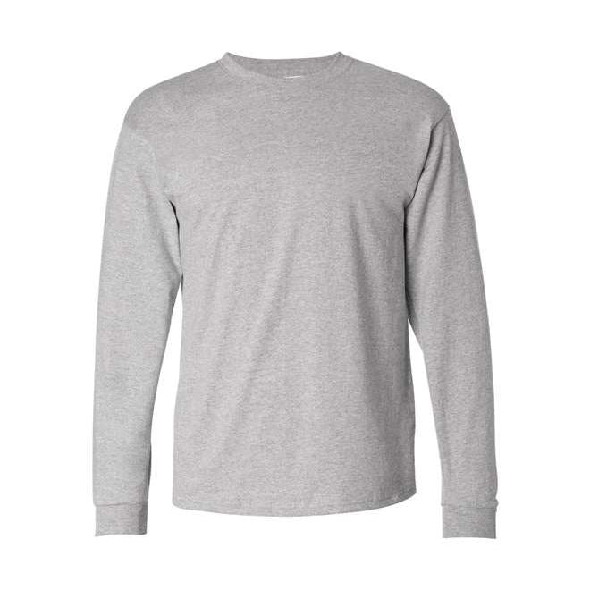 Hanes Men's Authentic 100% Cotton Long Sleeve T-Shirt 5586-1
