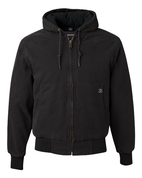 DRI DUCK Men's Cheyenne Boulder Cloth Hooded Jacket with Tricot Quilt Lining-1