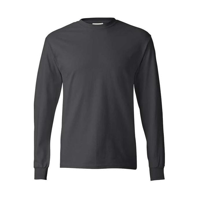Hanes Men's Authentic 100% Cotton Long Sleeve T-Shirt 5586-1