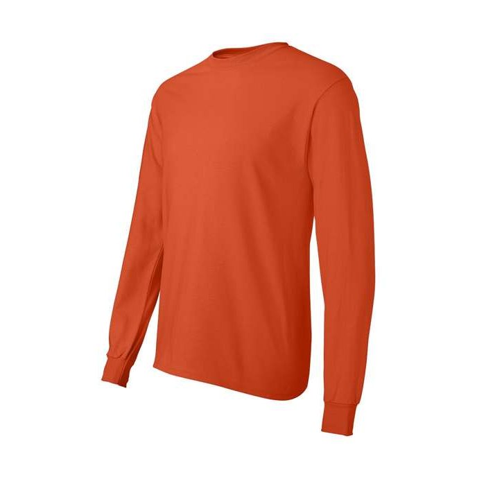 Hanes Men's Authentic 100% Cotton Long Sleeve T-Shirt 5586-2
