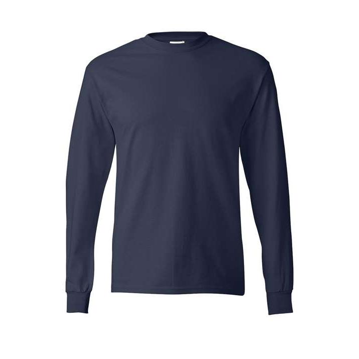 Hanes Men's Authentic 100% Cotton Long Sleeve T-Shirt 5586-1