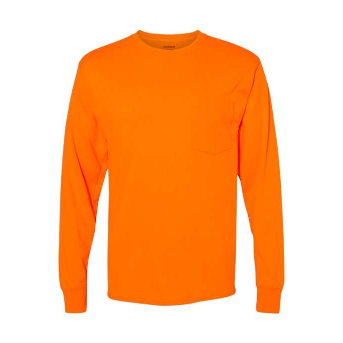 Men's Workwear Long Sleeve Pocket T-Shirt-1
