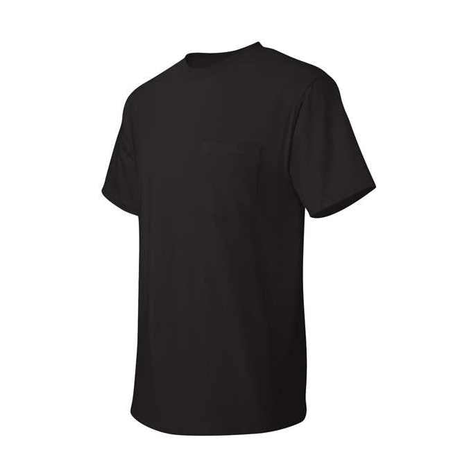 Hanes Men's Authentic 100% Cotton T-Shirt with Pocket-2