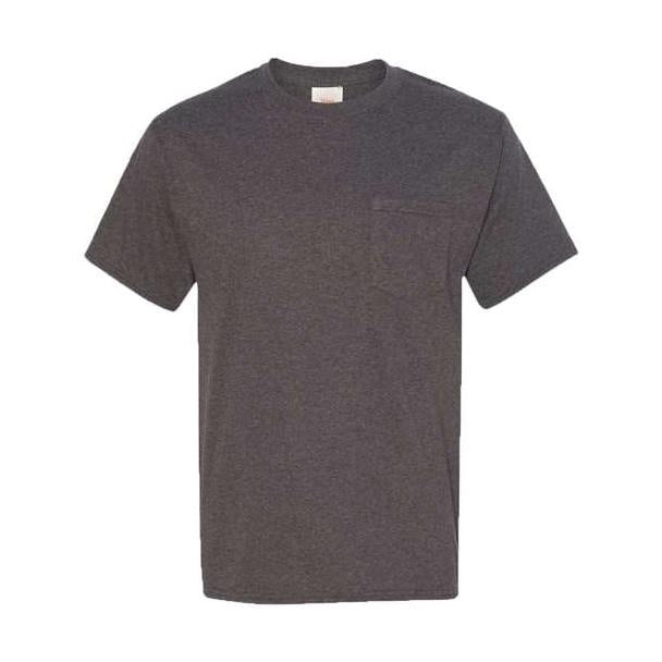 Hanes Men's Authentic 100% Cotton T-Shirt with Pocket-1