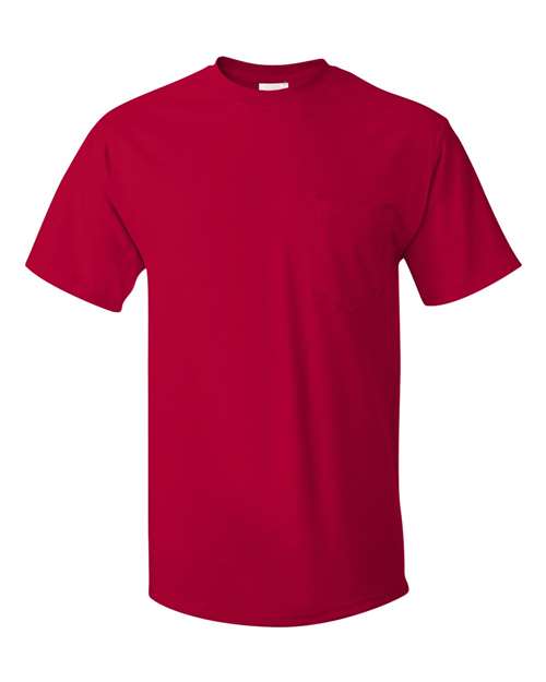 Hanes Men's Authentic 100% Cotton T-Shirt with Pocket-1
