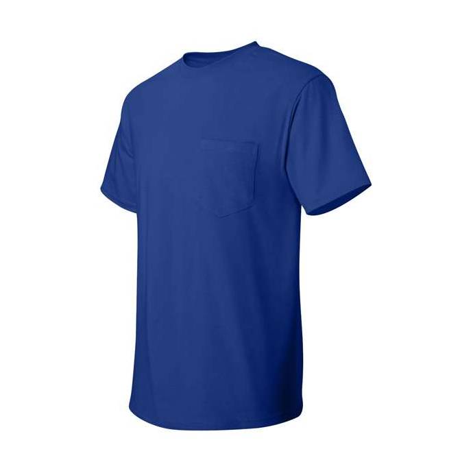 Hanes Men's Authentic 100% Cotton T-Shirt with Pocket-2