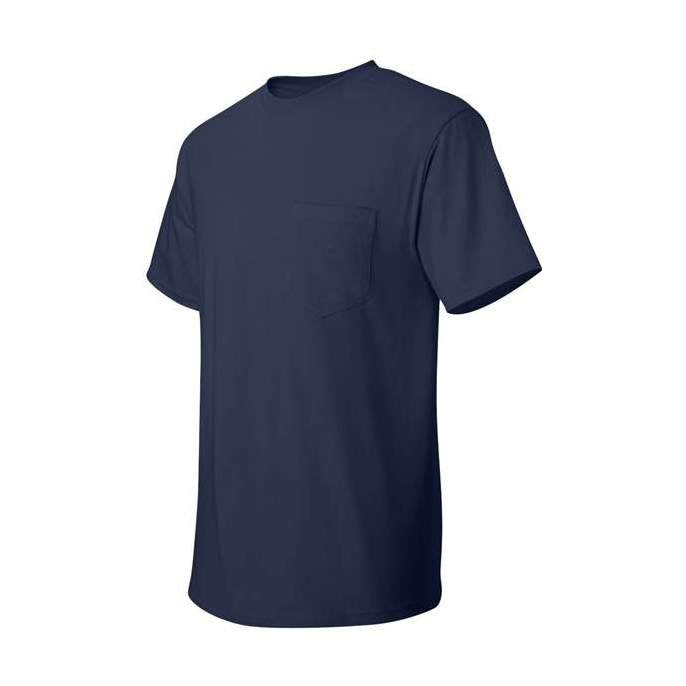 Hanes Men's Authentic 100% Cotton T-Shirt with Pocket-2