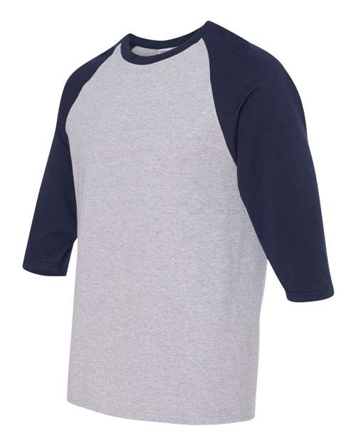 Gildan Men's Heavy Cotton Raglan Three-Quarter Sleeve T-Shirt-2