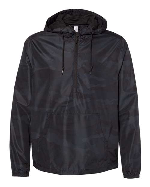 Independent Trading Co. Men's Lightweight Quarter-Zip Windbreaker Pullover Jacket-1