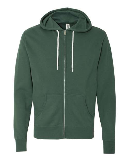 Independent Trading Co. Men's Lightweight Full-Zip Hooded Sweatshirt-1