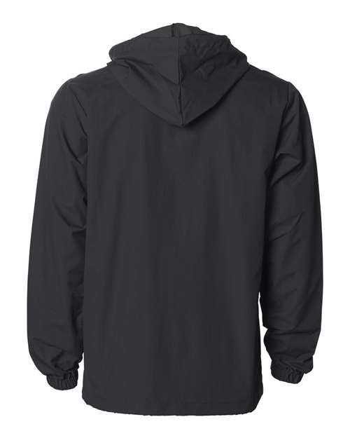 Independent Trading Co. Men's Water-Resistant Hooded Windbreaker-2