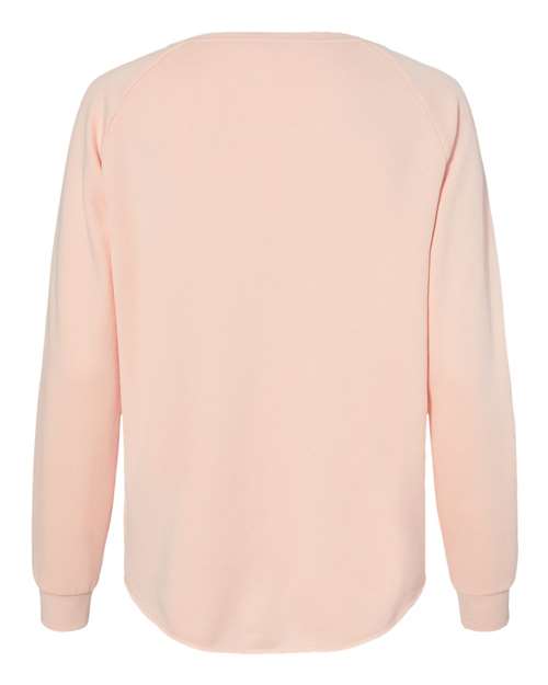 Independent Trading Co. Women's California Wave Wash Crewneck Sweatshirt-2