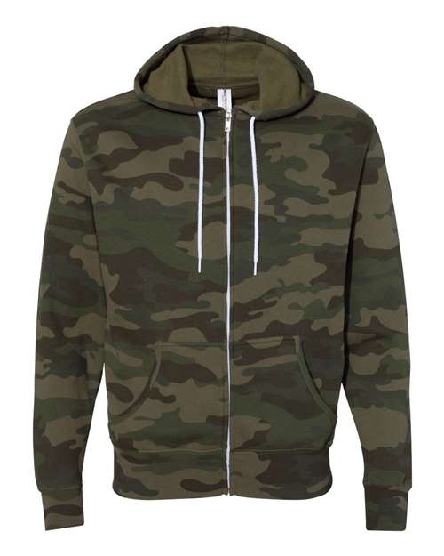 Independent Trading Co. Men's Lightweight Full-Zip Hooded Sweatshirt-1