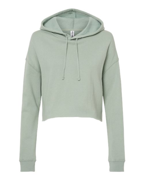 Independent Trading Co. Women’s Lightweight Crop Hooded Sweatshirt-1