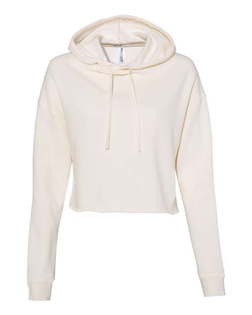 Independent Trading Co. Women’s Lightweight Crop Hooded Sweatshirt-1