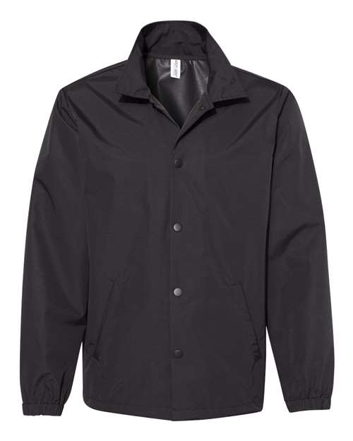 Independent Trading Co. Men's Water-Resistant Windbreaker Coach’s Jacket-1