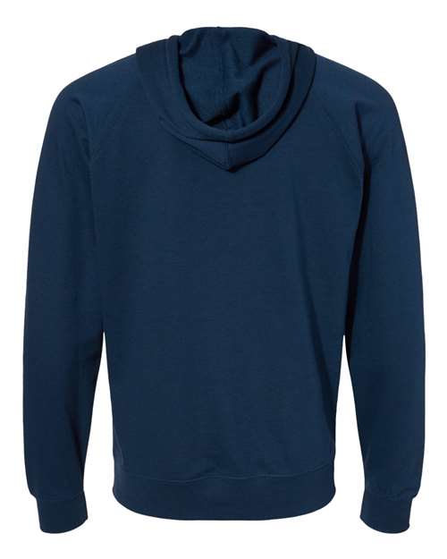 Independent Trading Co. Men's Icon Lightweight Loopback Terry Full-Zip Hooded Sweatshirt-2