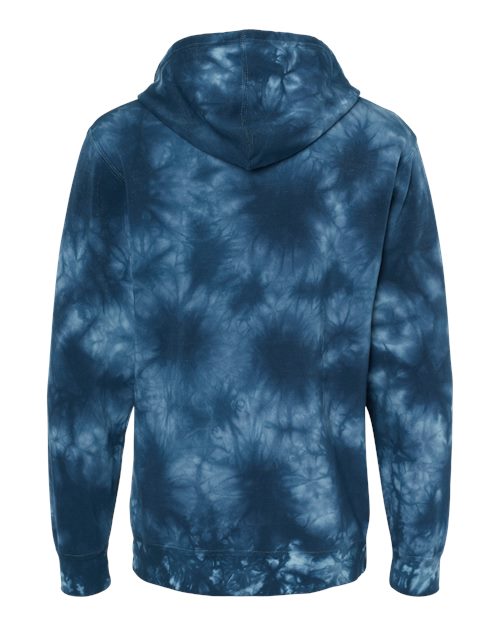 Independent Trading Co. Men's Midweight Tie-Dyed Hooded Sweatshirt-2