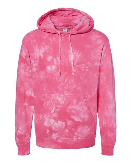 Independent Trading Co. Men's Midweight Tie-Dyed Hooded Sweatshirt-1