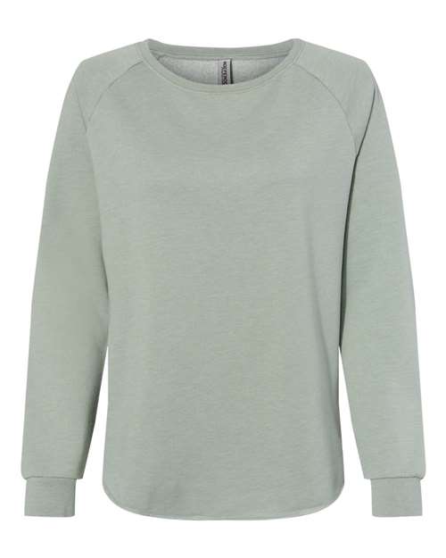 Independent Trading Co. Women's California Wave Wash Crewneck Sweatshirt-1