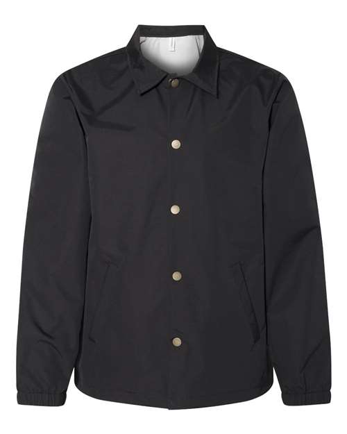 Independent Trading Co. Men's Water-Resistant Windbreaker Coach’s Jacket-1