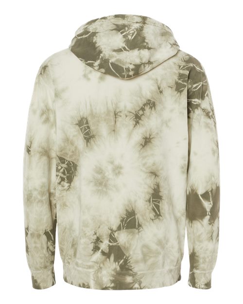 Independent Trading Co. Men's Midweight Tie-Dyed Hooded Sweatshirt-2