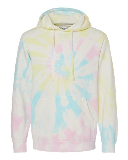 Independent Trading Co. Men's Midweight Tie-Dyed Hooded Sweatshirt-1