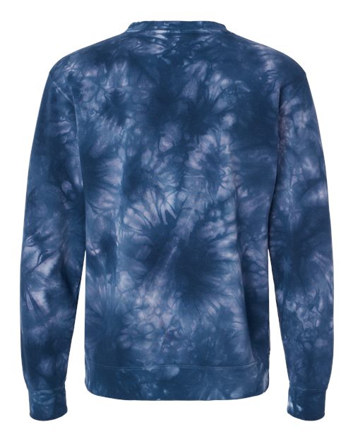 Independent Trading Co. Men's Midweight Tie-Dyed Crewneck Sweatshirt-2