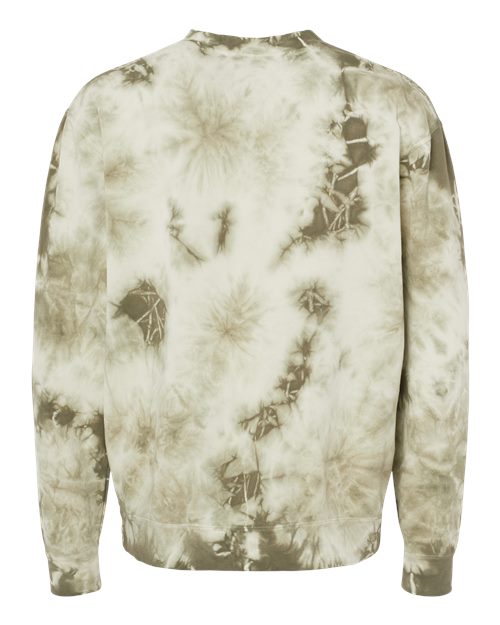 Independent Trading Co. Men's Midweight Tie-Dyed Crewneck Sweatshirt-2