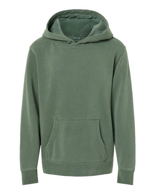 Independent Trading Co. Youth Midweight Pigment-Dyed Hooded Sweatshirt-1