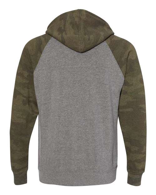 Independent Trading Co. Men's Special Blend Raglan Hooded Sweatshirt-2