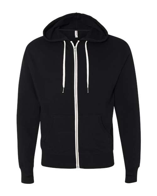 Independent Trading Co. Men's Heathered French Terry Full-Zip Hooded Sweatshirt-1