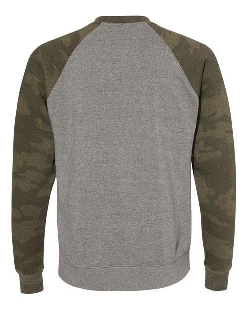 Independent Trading Co. Men's Special Blend Raglan Crewneck Sweatshirt-2