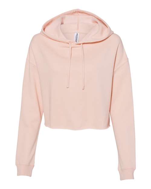 Independent Trading Co. Women’s Lightweight Crop Hooded Sweatshirt-1