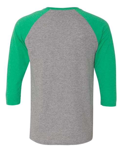 JERZEES Men's Triblend Three-Quarter Raglan Baseball T-Shirt-2